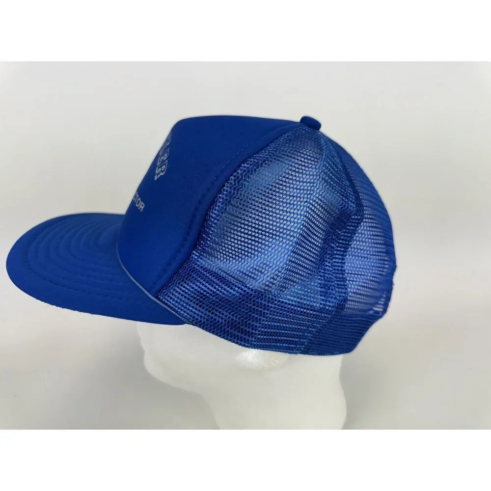 VTG  Blue Trucker Hat Snapback Cap Mesh Builder Contractor Lebanon Pa‎ Roper